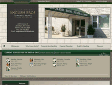 Tablet Screenshot of englishbrosfuneralhome.com
